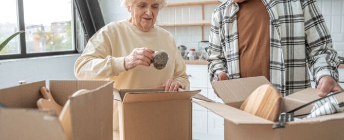 Happy,Retired,Senior,Couple,Moving,Into,A,New,Home,And moving every 10 years