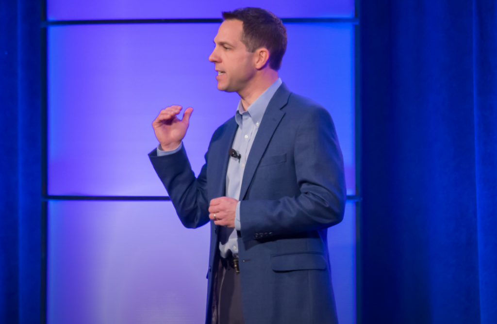 Brad Breeding at speaking engagement