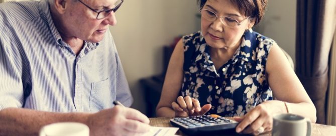 Senior Couple Daily Lifestyle Paper Form CCRC entry fees