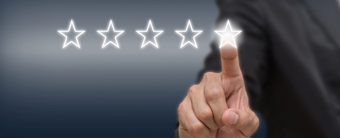 rating ranking CCRC graphic of 5 stars