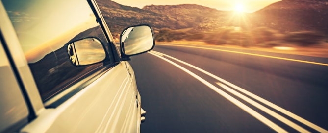 transportation for seniors vehicle on the road big stock