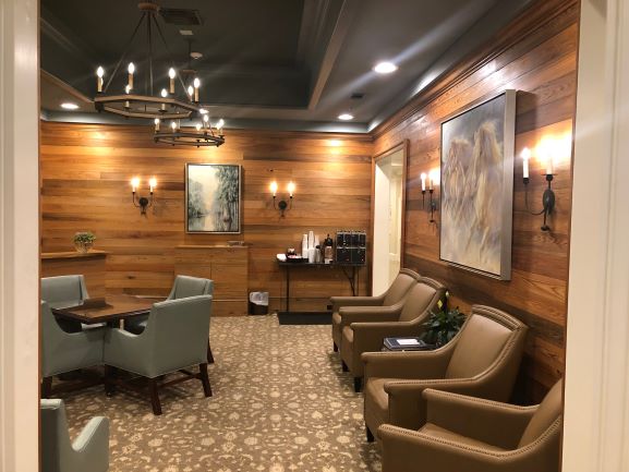 innovative CCRC design cozy coffee nook at Christwood