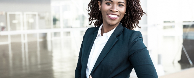 Professional woman Posing Near Office Building senior living leadership vision 2025 administrators