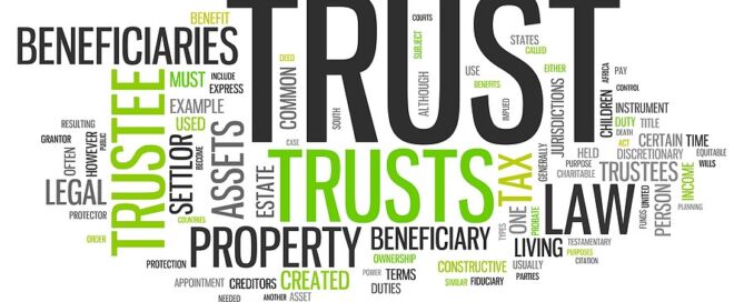 Wordcloud Trust; types of trusts