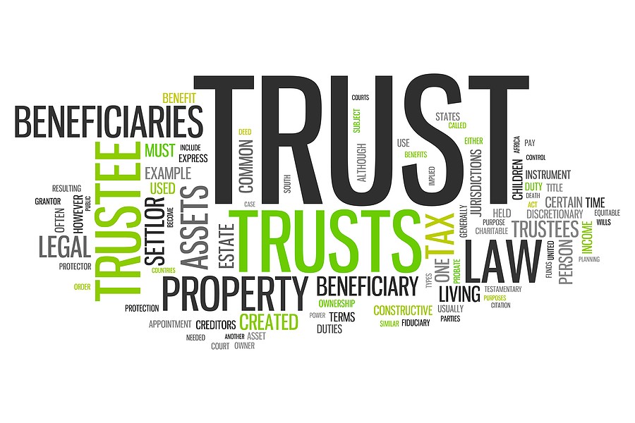 Wordcloud Trust; types of trusts