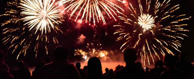 Crowd,Watching,Fireworks,And,Celebrating,New,Year,Eve; top senior living blog posts