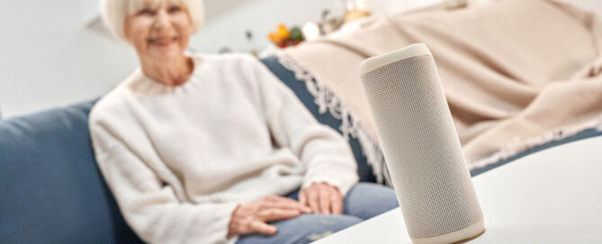 Focus,On,Smart,Speaker,And,Wireless,Digital,Assistant, AI