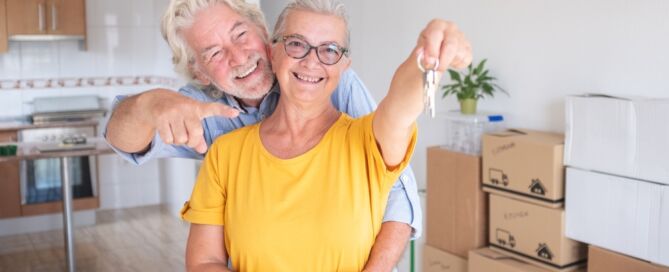 Cheerful,Senior,Couple,Hug,Enjoys,Moving,Into,A,New,Home Financially Qualified