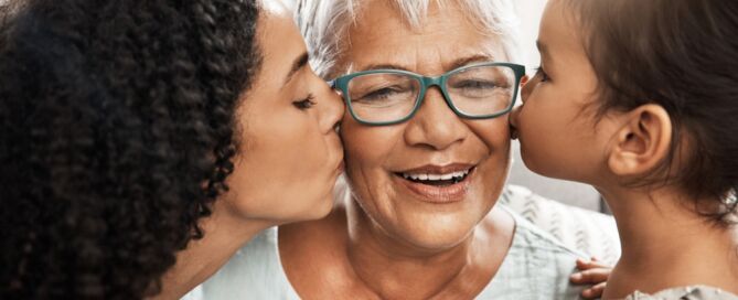 Children,With,Grandmother,For,Love,,; senior living and care decisions